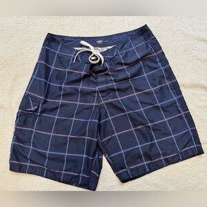 Old Navy Men's Blue Checkered Swim Shorts XL